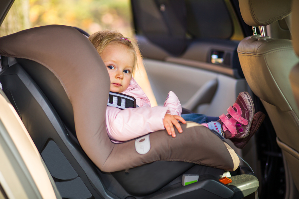 Little-girl-in-carseat